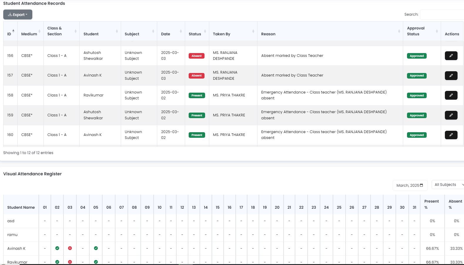 QR Attendance System